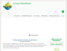 Tablet Screenshot of greenneedham.org
